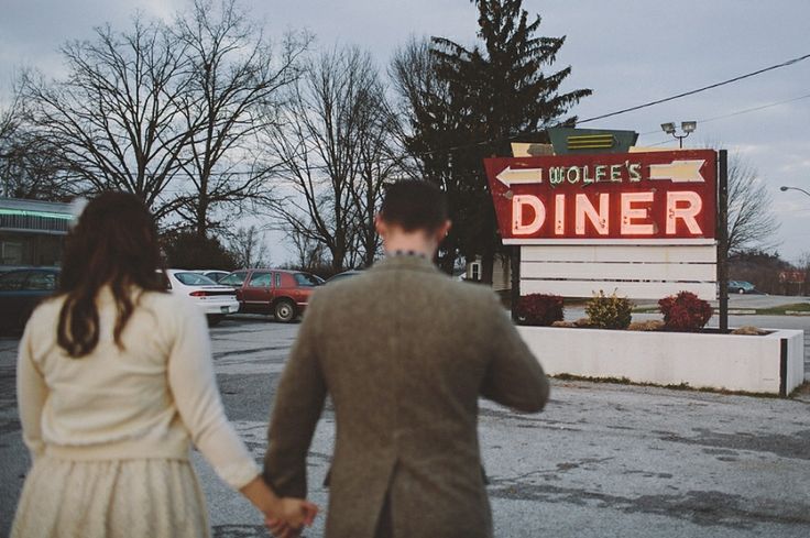 Melanie & Justin Wolfe's Diner Dillsburg, PA Elopement With Love & Embers